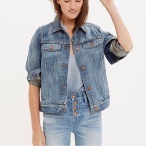 Madewell Distressed Denim Jacket
